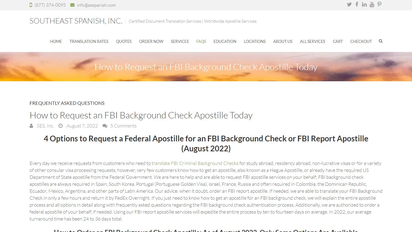 How to Get an FBI Background Check Apostille (3 Options)